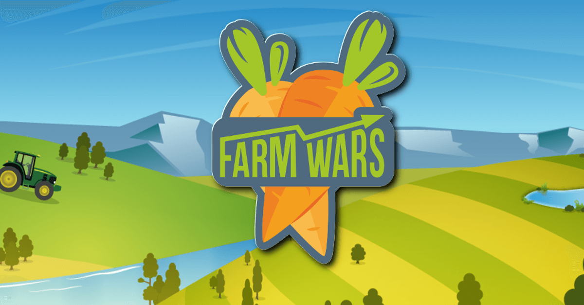 Farm Wars Logo & background