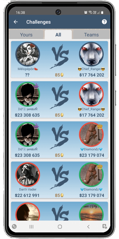 Player Challenges